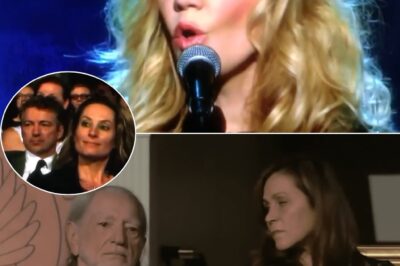 Willie Nelson sat in the front row, trying to hide the tears that were about to well up as he listened to Alison Krauss sing “Angel Flying Too Close to the Ground” – a song he wrote from his heart. In that sacred moment, the veteran musician’s face seemed to be silent, his eyes filled with emotion. Alison’s clear, delicate voice resounded like an echo from heaven, making the whole room stop breathing. Each line was a gentle cut into memory, making not only Willie but also the audience silently shed tears. And just like the way she performed, it was not just a song – but a beautiful prayer sent to the souls who had flown too close to the ground.