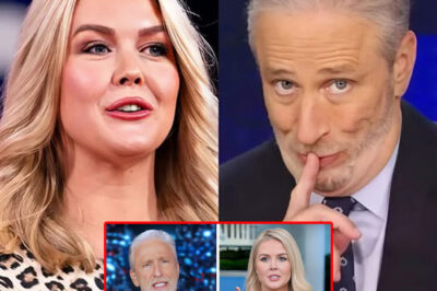 Internet Erupts After Jon Stewart’s On-Air Clash With Karoline Leavitt—Her Brilliant Comeback Leaves Him Speechless and Social Media in Uproar! What Did Stewart Say That Sparked This Epic Showdown, and How Did Leavitt Flip the Script With One Savage Reply? The Explosive Moment That Left Stewart Humiliated, the Audience in Stitches, and Fans Worldwide Buzzing—Get the Full Story Behind the Viral Exchange Everyone’s Talking About. You Won’t Believe How Leavitt Turned the Tables in This Unforgettable TV Moment!