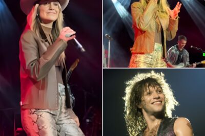 Lainey Wilson proves once again why she’s one of country music’s most electrifying performers with her powerful cover of Bon Jovi’s classic hit “Livin’ on a Prayer.” With rock influences woven throughout her own music, Wilson tackled the iconic anthem with ease, delivering a performance that had the entire crowd engaged from start to finish. While she’s known for her high-energy stage presence, what made this moment truly stand out was how she transformed what could have been a standard industry event into something that felt like a full-blown concert. It’s no surprise that she had the audience completely invested—Lainey Wilson knows how to put on a show.