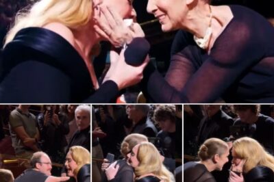 Adele Stopped Mid-Song, Standing Frozen As Her Hand Flew To Her Mouth And Tears Filled Her Eyes. The Crowd Fell Silent—Then Gasped. Sitting In The Audience Was None Other Than Celine Dion Herself. Overcome, Adele Rushed Off Stage, Throwing Her Arms Around Celine In A Tearful Hug As The Room Erupted In Applause. The Emotional Moment Left Fans Wiping Their Own Tears, Laughing Through Their Crying. No One In That Room Would Ever Forget It.