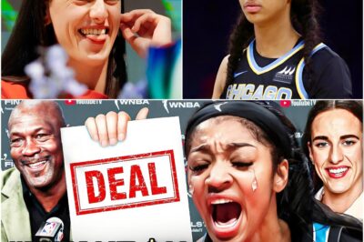 Caitlin Clark shocks the world with a $100 million deal with Michael Jordan, sparking a fierce reaction from Angel Reese!