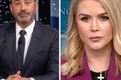 LIVE TV SHOCKER! Jimmy Kimmel hurled a smug dig at Karoline Leavitt—and got scorched in real time. One razor-sharp comeback from Leavitt froze the studio, wiped the grin off Kimmel’s face, and sent the crowd into uproar. The clip is detonating across social feeds right now. What savage line left Kimmel speechless? Hit play to watch the mic-drop moment everyone’s buzzing about!