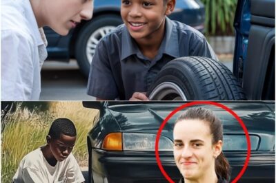 Black Boy Helps Caitlin Clark with Flat Tire, The Next Day, a Black SUV Showed up at his House