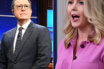 Karoline Leavitt’s Unforgettable Takeover of Stephen Colbert’s Stage Leaves Audience Stunned and Segment Cut Short—A Comedy Interview Turns Into a Cultural Flashpoint, Exposing America’s Media Divide. Was This the Night Late-Night TV Lost Its Grip? The Mic-Drop Moment That Silenced Colbert, Shocked the Studio, and Set the Internet Ablaze—A Showdown That Redefined Late-Night Television History.
