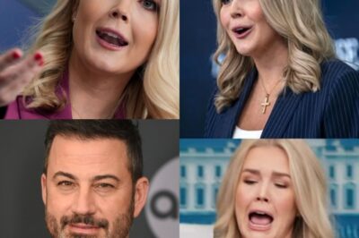 Live TV shock: Karoline Leavitt was “kicked off the stage” on Jimmy Kimmel Live during a heated debate! The audience was stunned, the show was abruptly cut, and social media erupted with controversy—What made this moment the focus of public attention across America?