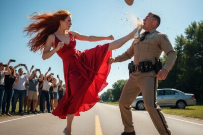 New York City Police Captain Sarah Johnson was heading home in a taxi. The driver had no idea that the woman sitting in his vehicle was not just an ordinary passenger, but a high-ranking police captain. Sarah wore a simple red dress and looked like any other civilian.